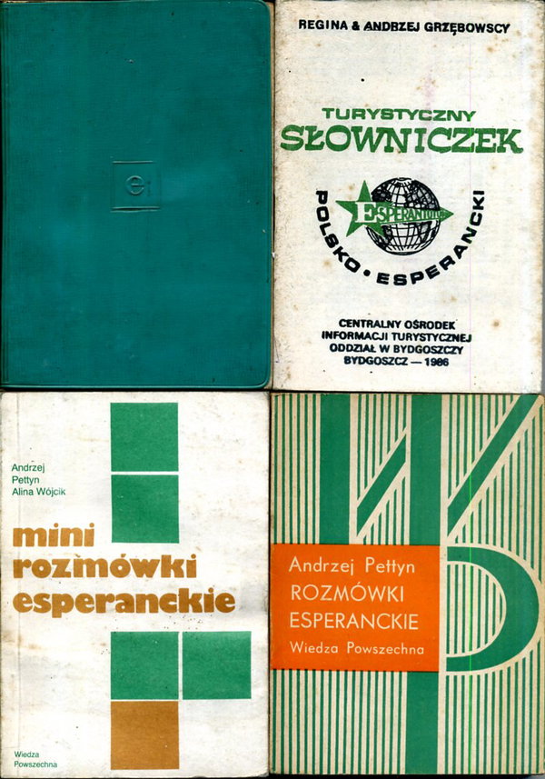 Mini rozmówki esperanckie A. Pettyn + inne ks