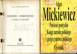 POWIEŚCI POETYCKIE, KSIĘGI NARODU POLSKIEGO... Mickiewicz + Golono-Strzyżon