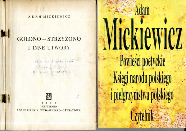POWIEŚCI POETYCKIE, KSIĘGI NARODU POLSKIEGO... Mickiewicz + Golono-Strzyżon