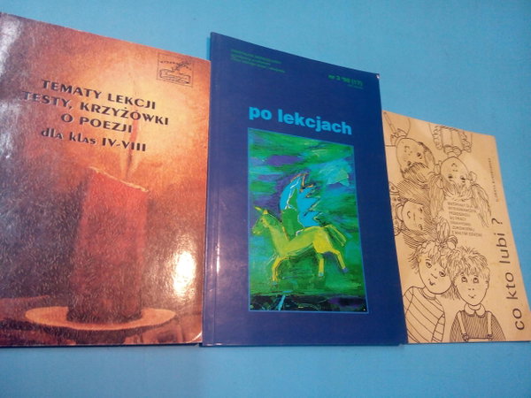 Tematy lekcji testy, krzyżówki + inne ks