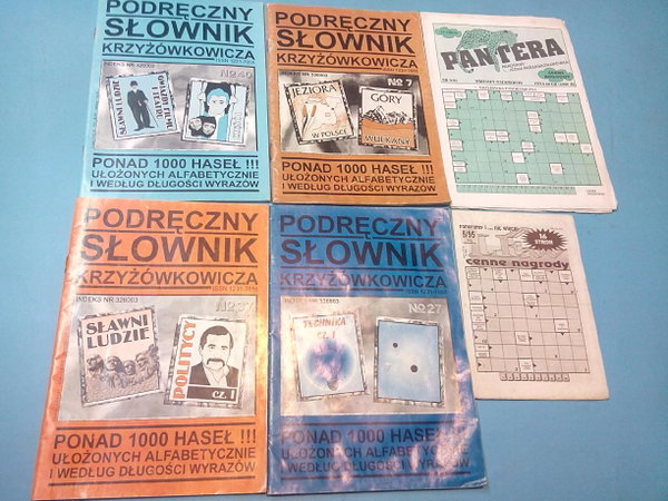 Podręczny słownik krzyżówkowicza 4 części + dodatk