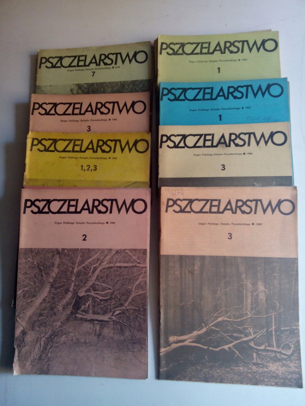 Pszczelarstwo nr 1/3,7, 8, 9,10,11 z 1982 roku