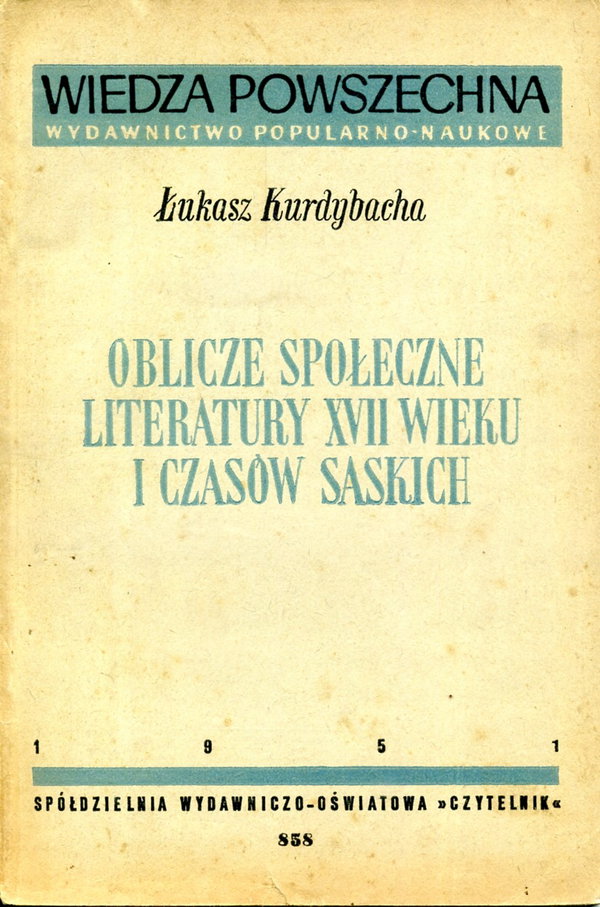 Oblicze społeczne literatury XVII wieku Kurdybacha