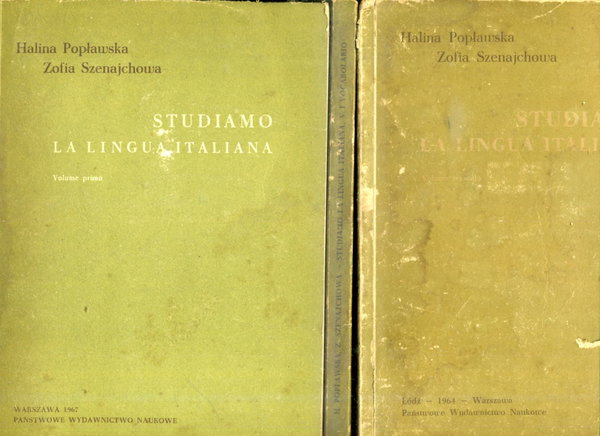 Studiamo la lingua italiana volume primo H.Popławska + inne ks