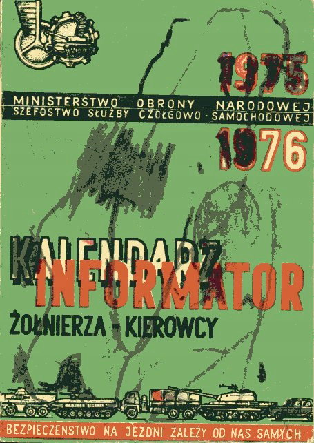 Kalendarz Informator Żołnierza - Kierowcy 1976