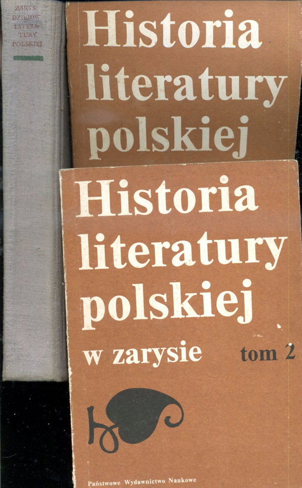 HISTORIA LITERATURY POLSKIEJ W ZARYSIE tom 1 i 2 redakcja Stępień i Wilkoń