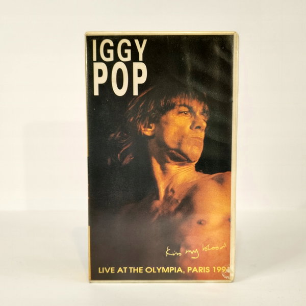 VHS IGGY POP - Kiss My Blood Live At The Olympia, Paris 1991