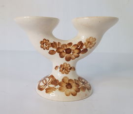 PRL Świecznik ceramiczny / fajansowy - jak Włocławek