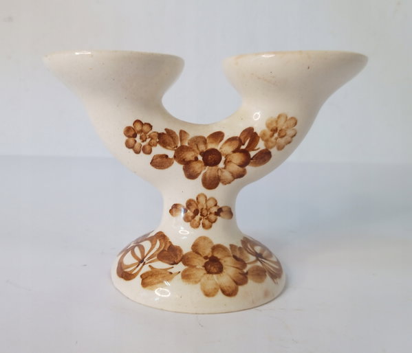 PRL Świecznik ceramiczny / fajansowy - jak Włocławek