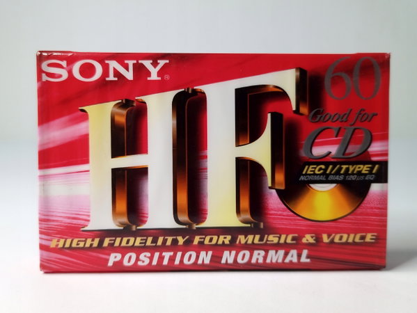 Kaseta magnetofonowa Sony HF 60 IEC I nowa folia