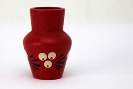 Miniaturowy wazon - mały, drewniany wazonik 7 cm