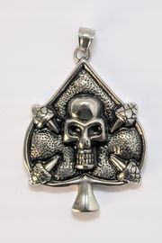 Wisior motocyklisty pik wino czaszka cafe racer