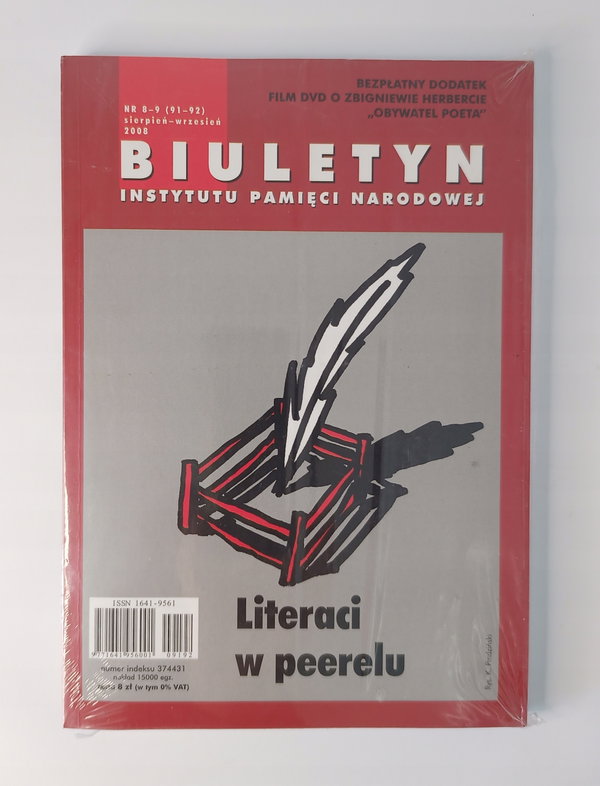 Biuletyn IPN Literaci w peerelu + płyta DVD