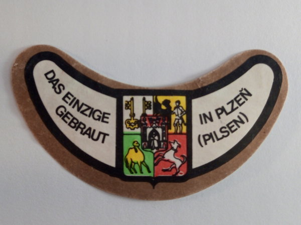 Etykieta Das einzige Gebraut in Plzen (Pilsen)