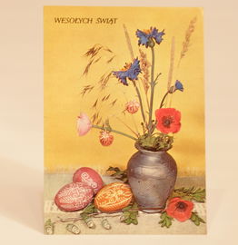 Pocztówka PRL Wielkanoc 1979 r.