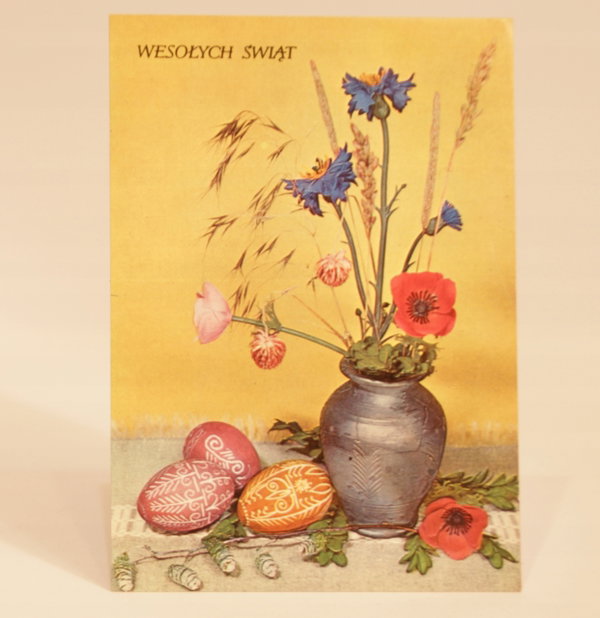 Pocztówka PRL Wielkanoc 1979 r.