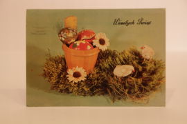 PRL Pocztówka Wesołych Świąt Wielkanocnych 1983 r.