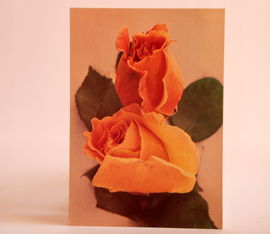 PRL Pocztówka okolicznościowa - kwiaty