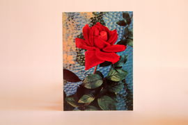 PRL Pocztówka okolicznościowa kwiaty