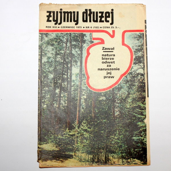 Miesięcznik ŻYJMY DŁUŻEJ nr 6 (182) czerwiec 1973