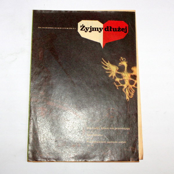 Miesięcznik ŻYJMY DŁUŻEJ nr 8 (279) sierpień 1981