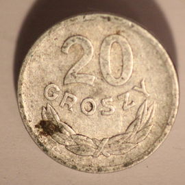 Moneta 20 gr z 1973 r.