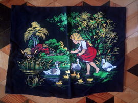 Powłoczka dekoracyjna poszwa na poduszkę nowa PRL