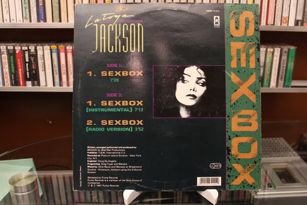 Maxi- Singiel LA TOYA JACKSON - Sex box Ex-/Ex
