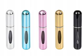 Zestaw 5x 5ml Atomizery podróżne do perfum wielokrotnego użytku