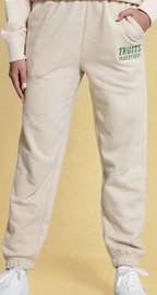 SPODNIE dresowe z mankietami damskie JOGGERY SINSAY beżowe modne S