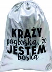 Plecak WOREK Krąży pogłoska że jestem boska SILVER