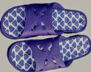 BASENOWE Klapki sportowe FIOLET WYSOKIE r. 39