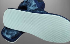 Kapcie męskie OCIEPLANE futerkiem MODNE granat POMYSŁ NA PREZENT r.41