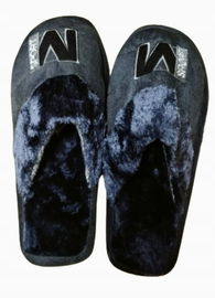 Kapcie męskie OCIEPLANE futerkiem MODNE SZARE POMYSŁ NA PREZENT r.41