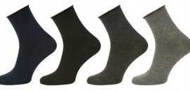 SKARPETY MĘSKIE BEZUCISKOWE Skarpetki 5 PAR BAWEŁNA roz 38-42 GŁADKIE