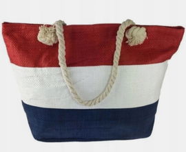 Torba PLAŻOWA torebka kolorowa marynistyczna zapinana na suwak