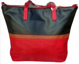 Torebka damska EKO SKÓRA pojemna pomieści A4 długi pasek w komplecie