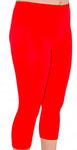 LEGGINSY GETRY LETNIE 3/4 MEGA ELASTYCZNE CZERWONE rybaczki 10XL