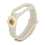 Opaska dziecięca Smart Band M5/M6/M7 WHITE FLOWER / BIAŁY KWIAT