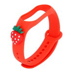 Opaska dziecięca Smart Band M5/M6/M7 RED STRAWBERRY / CZERWONA TRUSKAWKA