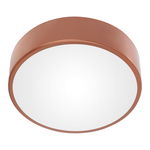 OVO plafon 3xE27 z mikrofalowym czujnikiem ruchu, 3x24W, miedziana stal, klosz szklany matowy, IP20, ? 400
