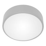 OVO plafon 3xE27 z mikrofalowym czujnikiem ruchu, 3x24W, szara stal, klosz szklany matowy, IP20, ? 400
