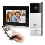 Extel Wave, bezprzewodowy zestaw wideo domofonowy, monitor 7", dotykowy, menu OSD,  WI-FI + APP na telefon, sterowanie bram?, zasi?g do 350m