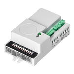 Mikrofalowy czujnik ruchu mini ze ?ciemniaczem, 360/180st. z regulacj? zworkow?, IP20, 1200W