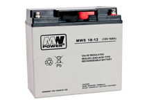 akumulator AGM 12 V 18 Ah 3-5 lat 181 × 77 × 167 mm 4,70 kg śruba M5 MWS 18-12