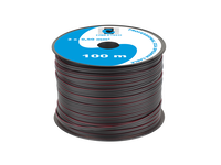 Kabel głośnikowy CCA Cabletech 2 x 0,5 mm² 100 m czarny