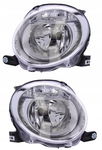 REFLEKTORY LAMPY PRZEDNIE FIAT 500 07-15 KOMPLET PRAWA + LEWA NOWE