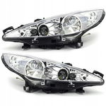 REFLEKTORY LAMPY PRZEDNIE PEUGEOT 207 '04/06'> LEWA+PRAWA ZESTAW -