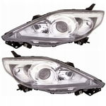REFLEKTORY LAMPY CZARNE MAZDA 5 V 05-10 ZESTAW