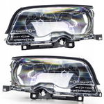 REFLEKTORY LAMPY BMW 3 E46 98-00 CZARNY LEWA+PRAWA ZESTAW